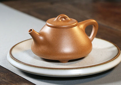 200cc chinese Yixing Handmade Zisha teapot Duan Clay ShiPiao Gongfu Hu Tea Pot