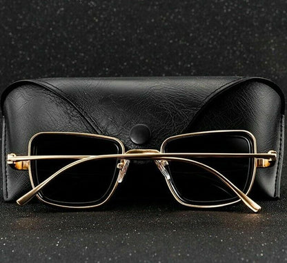 Vintage Steampunk Sunglasses Men Retro Metal Square Eyewear Trendy Fashion Shade