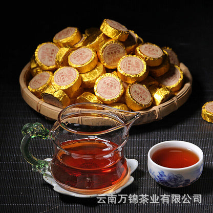 Yunnan Puer Small Tuocha Ripe Tea Original Mini Tuocha Small Round Tea Cake 500g