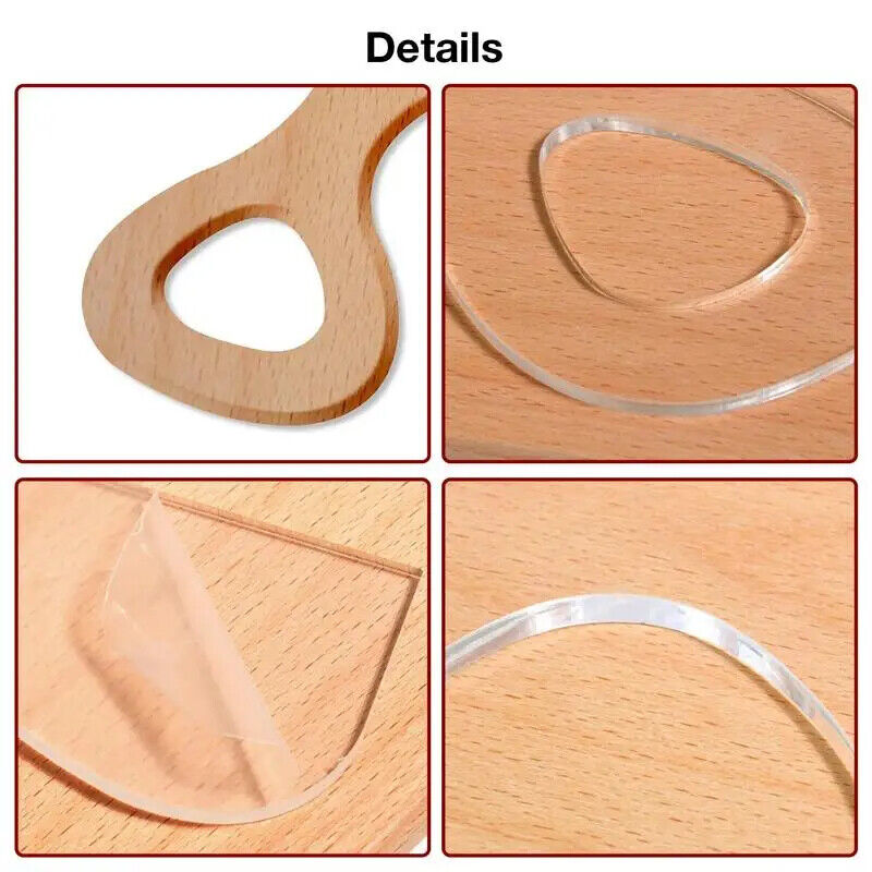 Cutting Board Acrylic Template Clear Router Triangle Straight Curvy DIY Stencils