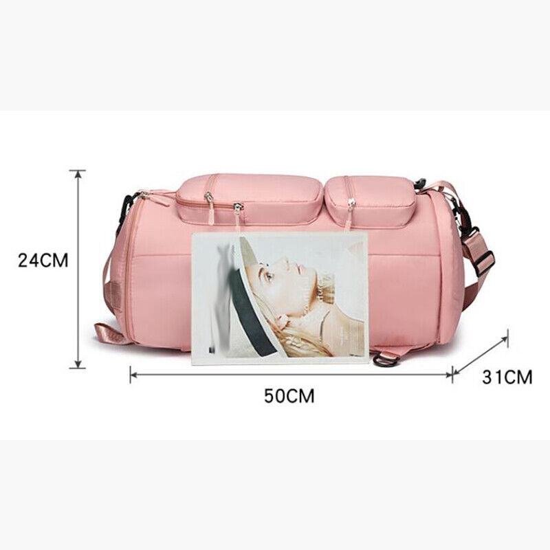 Waterproof Sports Backpack Women Unisex Outdoor Shoulder Bag Dry Wet Separation