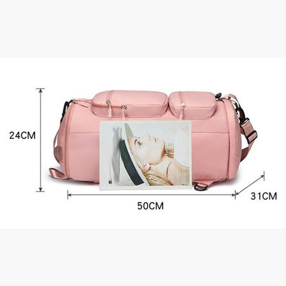 Waterproof Sports Backpack Women Unisex Outdoor Shoulder Bag Dry Wet Separation