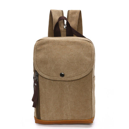 Men's Backpack Canvas Crossbody Chest Bag Casual Daypack Outdoor Sport Bag