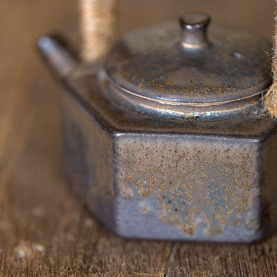 Ceramic Teapot Hexagon Pottery Tea Pot 200ml