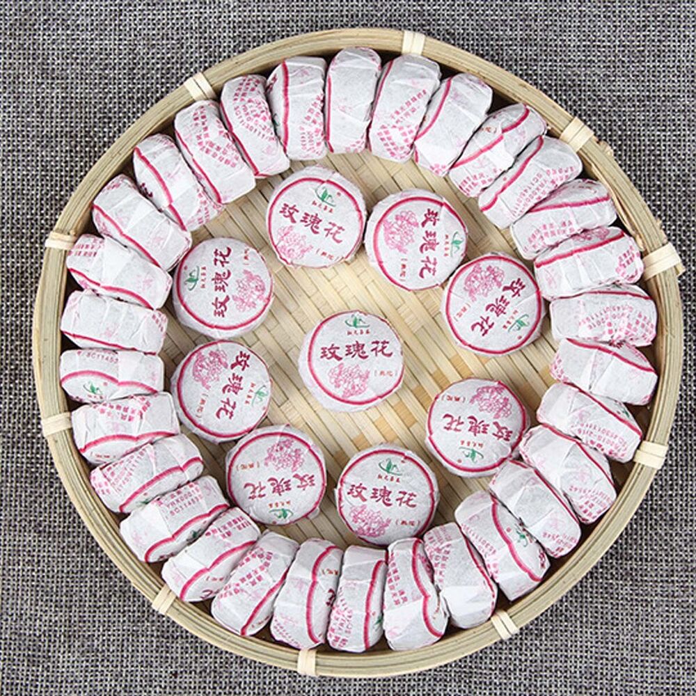 Mini Tuo Tea Rose Ripe Puerh Tea Chinese Yunnan Cooked Black Tea Health benefit