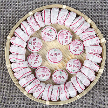 Mini Tuo Tea Rose Ripe Puerh Tea Chinese Yunnan Cooked Black Tea Health benefit
