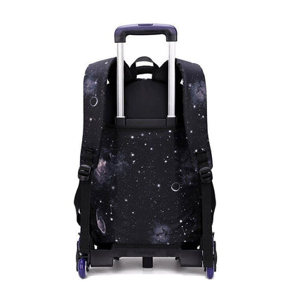 School Bag Wheels School Backpack Wheeled Bag Students Bags Boys Travel Luggage