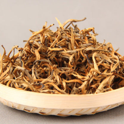 Gold Wire Dian Hong Tea Red Single Bud Chinese Organic Black Tea -