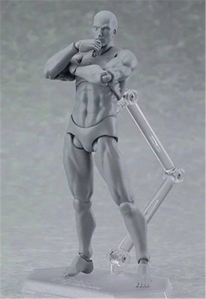 5.12" Artist Movable Male Female Joint Figure Body Models Mannequin Action Model