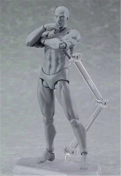 5.12" Artist Movable Male Female Joint Figure Body Models Mannequin Action Model
