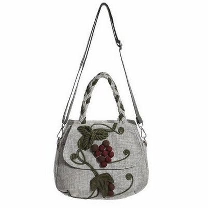 String Small Shopping Bag Appliques Shoulder Handbag Bohemian 24*22*15 Cm Purse