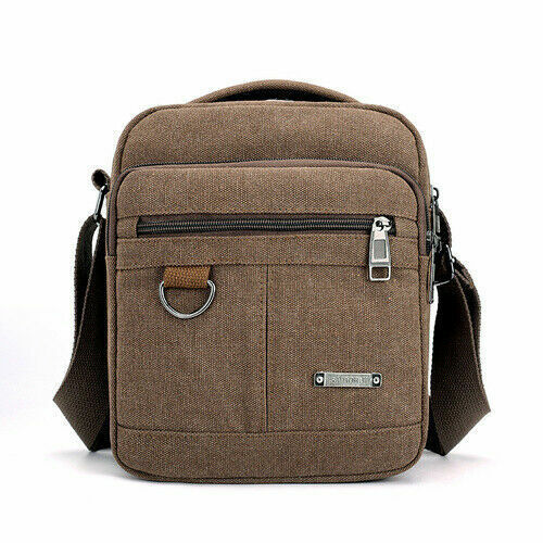 New Casual Canvas Shoulder Bag Men Messenger Bags Lightweight Small Travel Bag