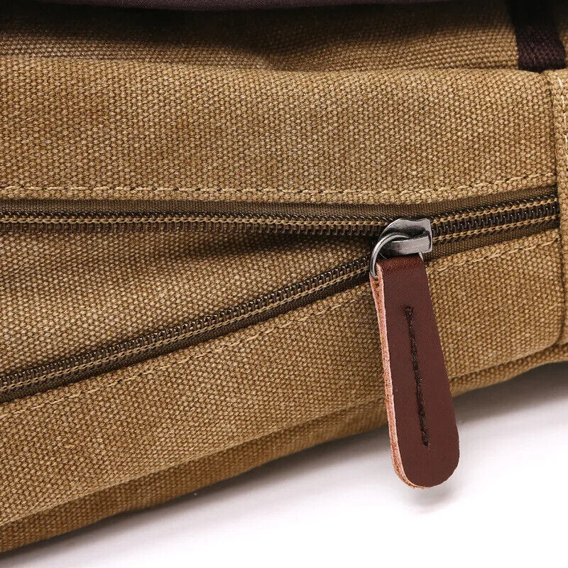 Solid vintage Canvas Messenger Satchel Bags Shoulder Bag Men