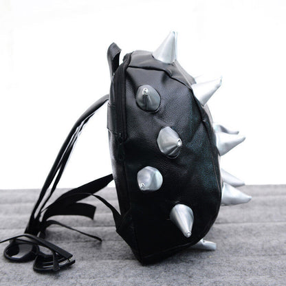 Unisex Hedgehog Spike Travel Backpacks Spiky Punk School Bookbags Shoulder Bags