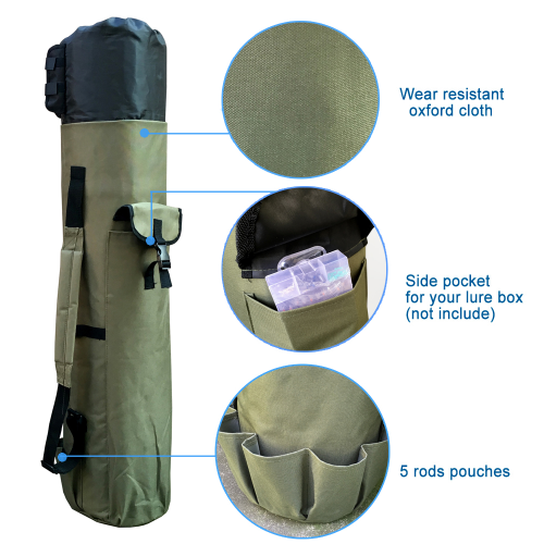 Fishing Bag Portable Multifunction Nylon Fishing Bags Case Fishing Tackle Bag