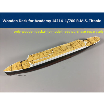 Wooden Deck for Academy 14214 1/700 Scale R.M.S. Titanic Model Kit