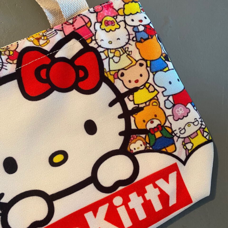 Cute Women Girl's Hello Kitty Handbag Tote Canvas Should Shopping Storage Bag