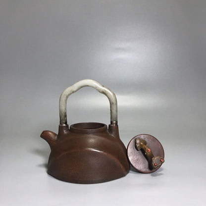 vintage chinese yixing purple clay teapot zisha ceremony carving Collectible art