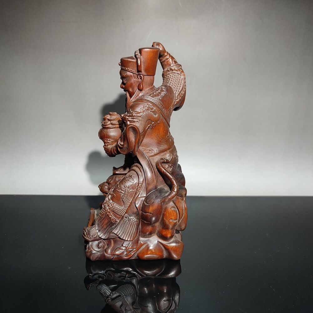 vintage wood wooden carved carving figure buddha antique Home Crafts Exorcism