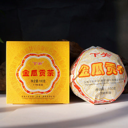 Yunnan Pu'er Tea 2013 Shimonoseki FT Special JIN GUA Tribute Puer Tuocha 100g