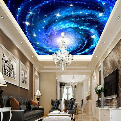 3D Photo Wallpaper Galaxy Stars Ceiling Fresco Art Home Wall Painting Decoration