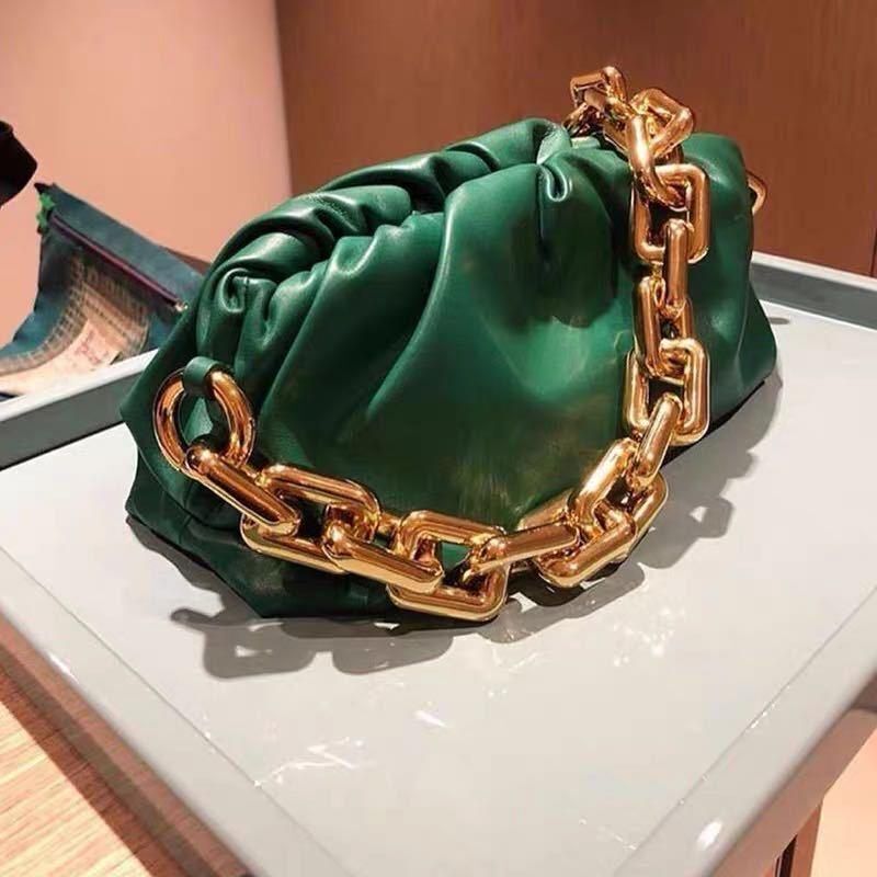 Retro Dumplings Messenger Bag Chain Fashion Cloud Crossbody Shoulder Bag Handbag