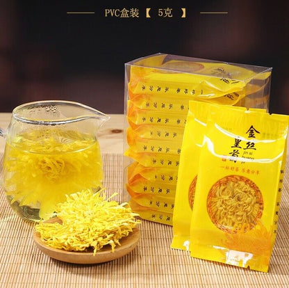 Gold Huang Ju 10 Pcs Large Chrysanthemum Flower Tea Herbal Tea in Summer