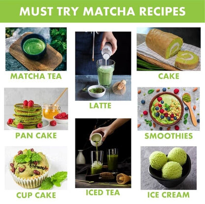 Matcha Green Tea Powder Ceremonial Grade Pesticide-Free Baking Ideas diet drink