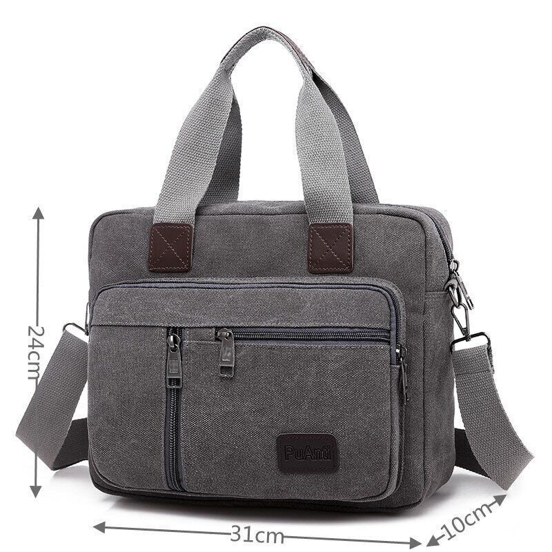Canvas Men's Handbag Shoulder Bag Travel Crossbody Bag Travel Bag Tote