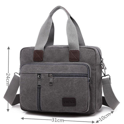 Canvas Men's Handbag Shoulder Bag Travel Crossbody Bag Travel Bag Tote