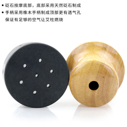 Bianstone Moxibustion Apparatus Moxa Massage Gua Sha Pot Wormwood Article Tool艾灸