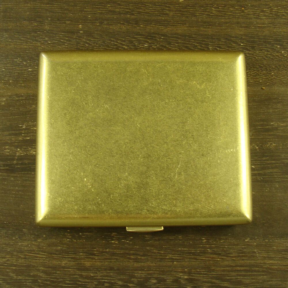 Collectable Brass Cigarette Case Holder Cigarette Box Holds 20 cigarettes