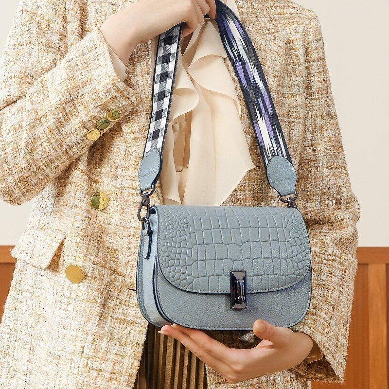 Genuine Leather Bag Fashion Purses Women Shoulder Bags Crossbody 20.5*8.5*14 CM