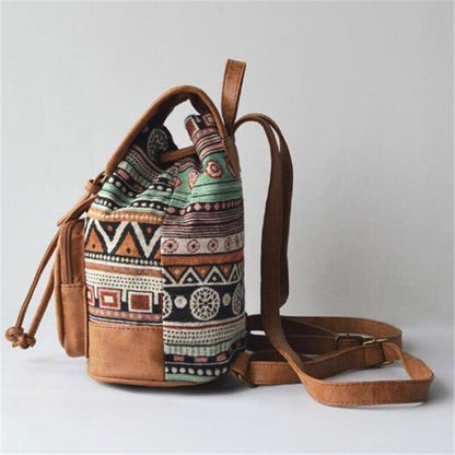 Women Printing Backpack Canvas School Bags Shoulder Bag Travel Bagpack Rucksack