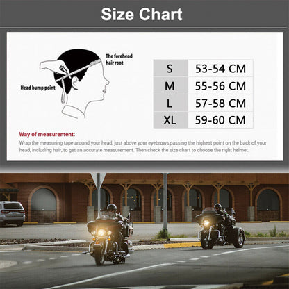 DOT Motorcycle Helmet for Pedal and Bicycle Riders Classic Baseball Helmet
