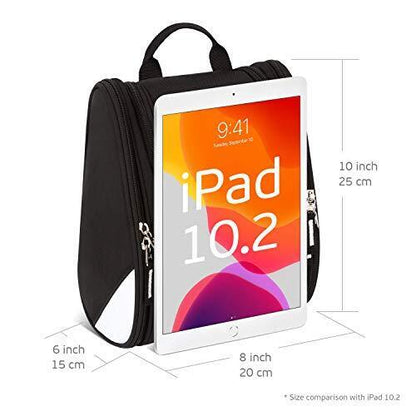 42 Travel Hanging Toiletry Bag – Large Kit Organizer (Pack of 1), Black