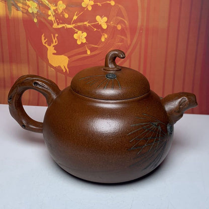 Vintage Chinese Yixing Purple Clay Teapot Zisha Ceremony Exquisite Teaware Rare