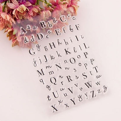 Alphabet Stamps Silicone Clear Seal DIY Scrapbooking Embossing Photo Album Decor