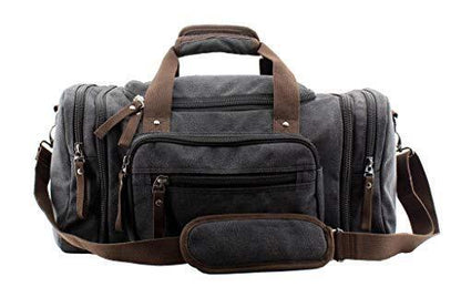 JIAO MIAO Overnight Handbag Shoulder Canvas Travel One Size (Hardcode), Black