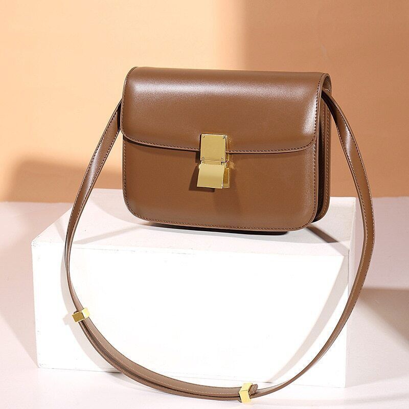 Women’s Genuine Shoulder Bag Small Square Bags Handbag Bags