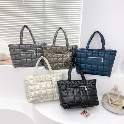 Fabric Women Bags Shoulder Bags Women Winter Travel Ladies Space Bag