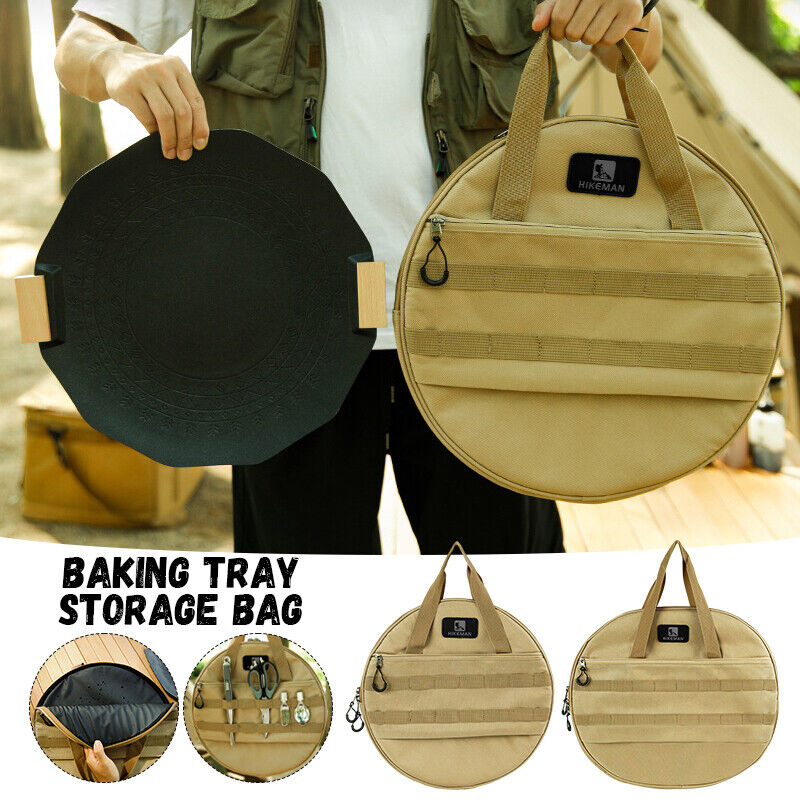 Camping Cast Iron Pot Outdoor Barbecue Pan Storage Bag Tote Bag Portable Handbag