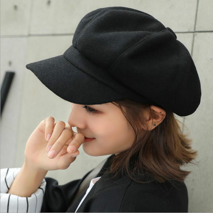 Caps New Arrive Women Newsboy Cap Baker Peaked Beret Driving Hat Sunscreen Hats