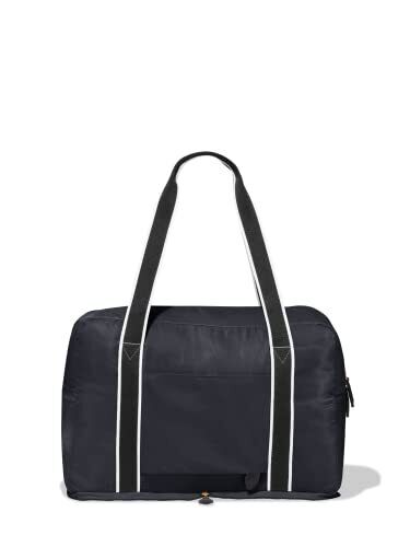 Paravel Foldable Travel Duffle Bag | Made with Sustainable Derby Black