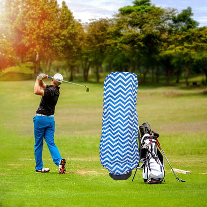 Golf Bag Rain Cover Foldable Golf Pole Bag Full Protector with Pocketor Canvas