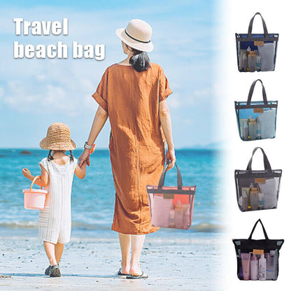 Travel Beach Bag Portable Outdoor Toiletries And Swimming Bags Mesh Storage Bag