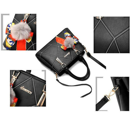 Women Ladies PU Leather Handbags Shoulder Purse Messenger Satchel Crossbody Bags