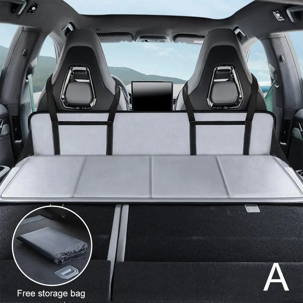 Folding Car Sleeping Mat Extension – SUV Rear Seat Bed Pad Camping Mattress