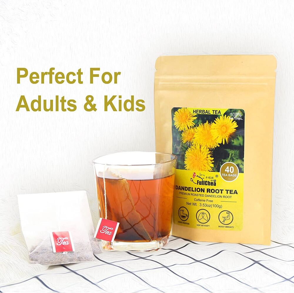 Organic - Dandelion Root Tea Bags, 40 Teabags, 2.5g/bag