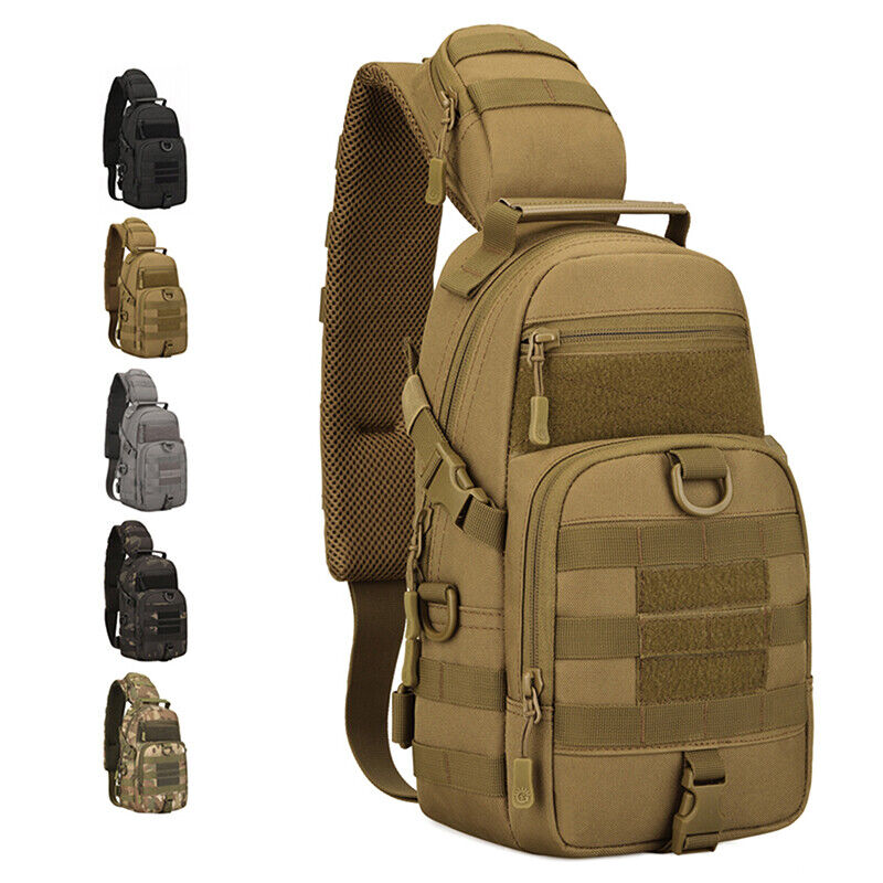 Tactical Sling Chest Pack Nylon Shoulder Bag Men Crossbody Bag Military Bag